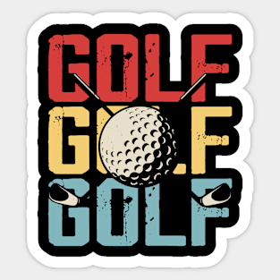 Golf T Shirt For Women Men Sticker